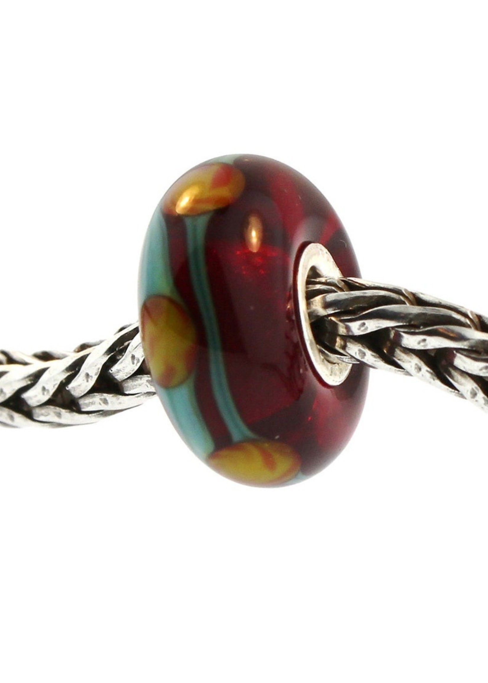 Trollbeads Authentieke Trollbeads Glass 61163 Rood China GEPENSIONEERD