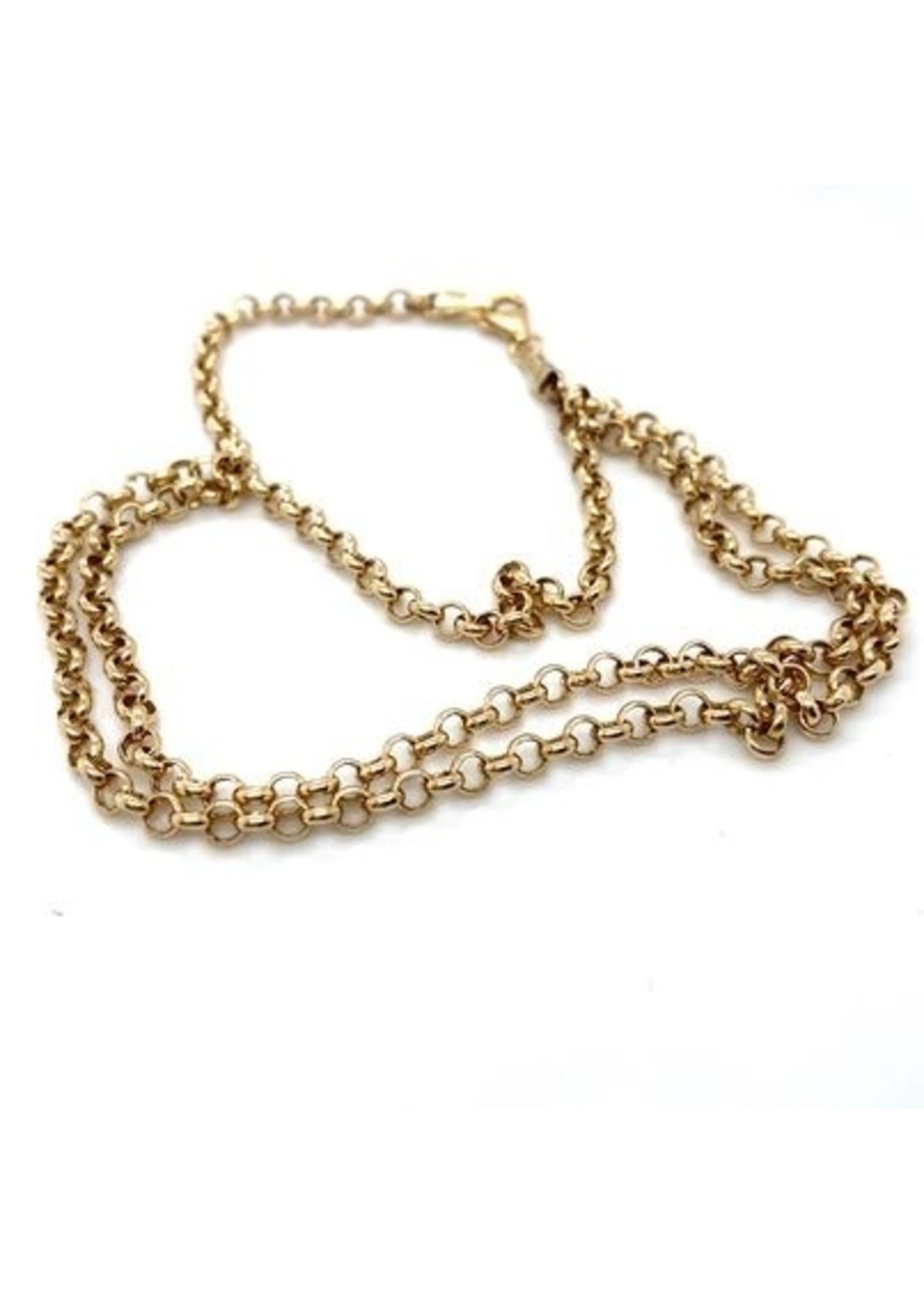 Vintage & Occasion Occasion gouden jasseron collier van 45cm