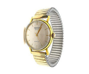 Pontiac Horloge Dames Goud 14 Kr Dames Horloge Met Gouden Milanese