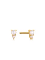 ania haie Ania Haie Oorring Mother of pearl and opal stud gold