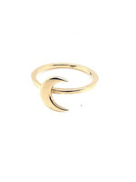 Vintage & Occasion Occasion gouden smalle ring met maan
