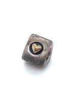 Vintage & Occasion Occasion Pandora bedel goud zilver hartjes