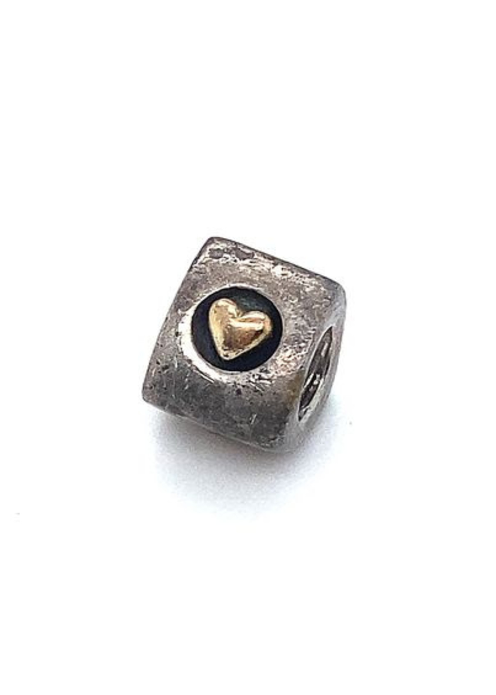 Vintage & Occasion Occasion Pandora bedel goud zilver hartjes