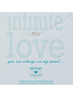 Vintage & Occasion HEART TO GET N15INF11S KETTING INFINITY LOVE YOU ARE ALWAYS... ZILVER