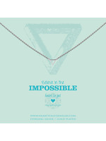 Vintage & Occasion HEART TO GET N248STR15S KETTING BELIEVE IN THE IMPOSSIBLE ZILVER