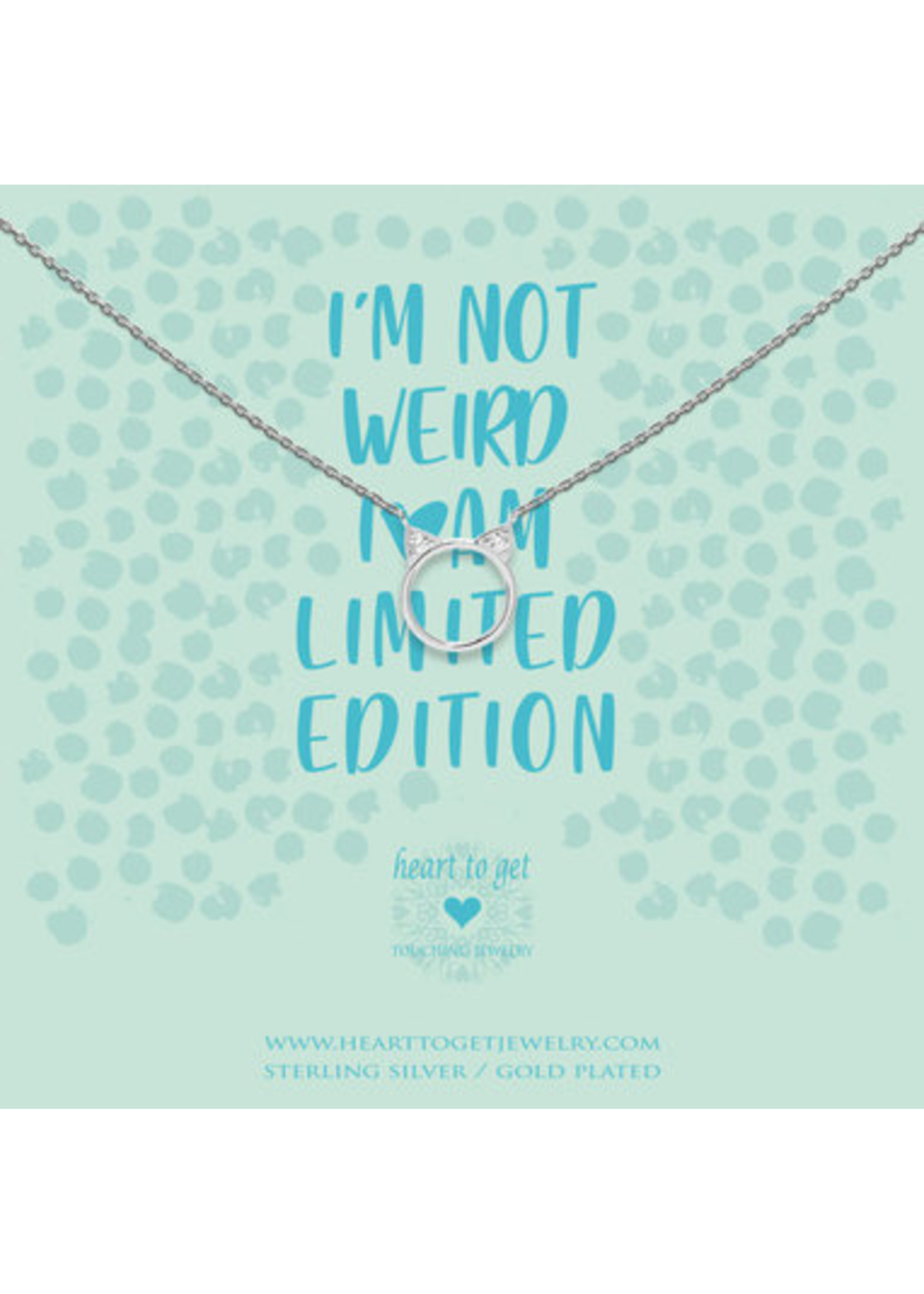 Heart to get HEART TO GET N391CAZ18S KETTING I'M NOT WEIRD, I AM LIMITED EDITION ZILVER