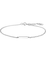 Cataleya jewels Armband Balkje 1,2 mm 16 + 2,5 mm - Zilver