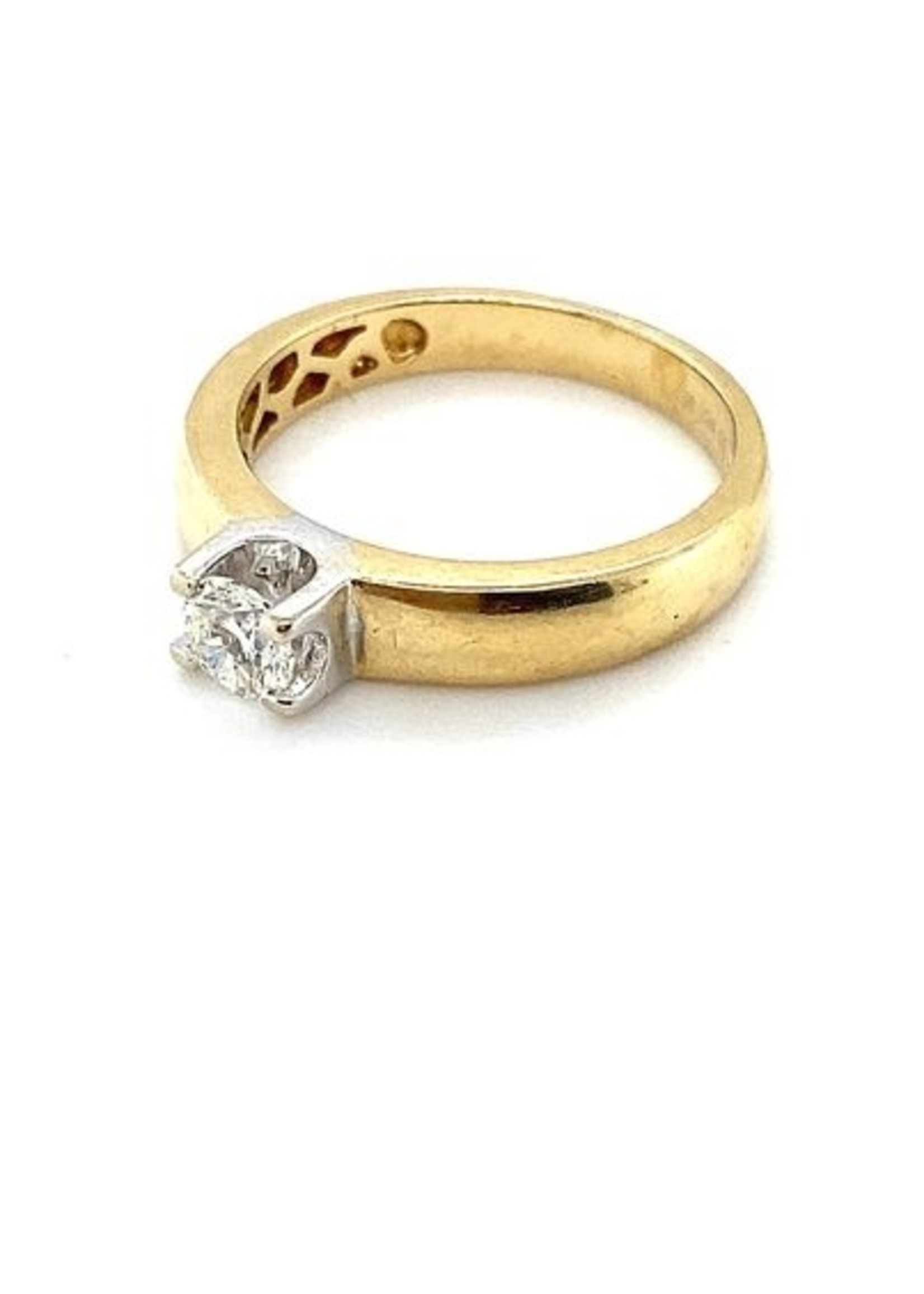 Vintage & Occasion Diamond Point solitairring met diamant 0.30ct