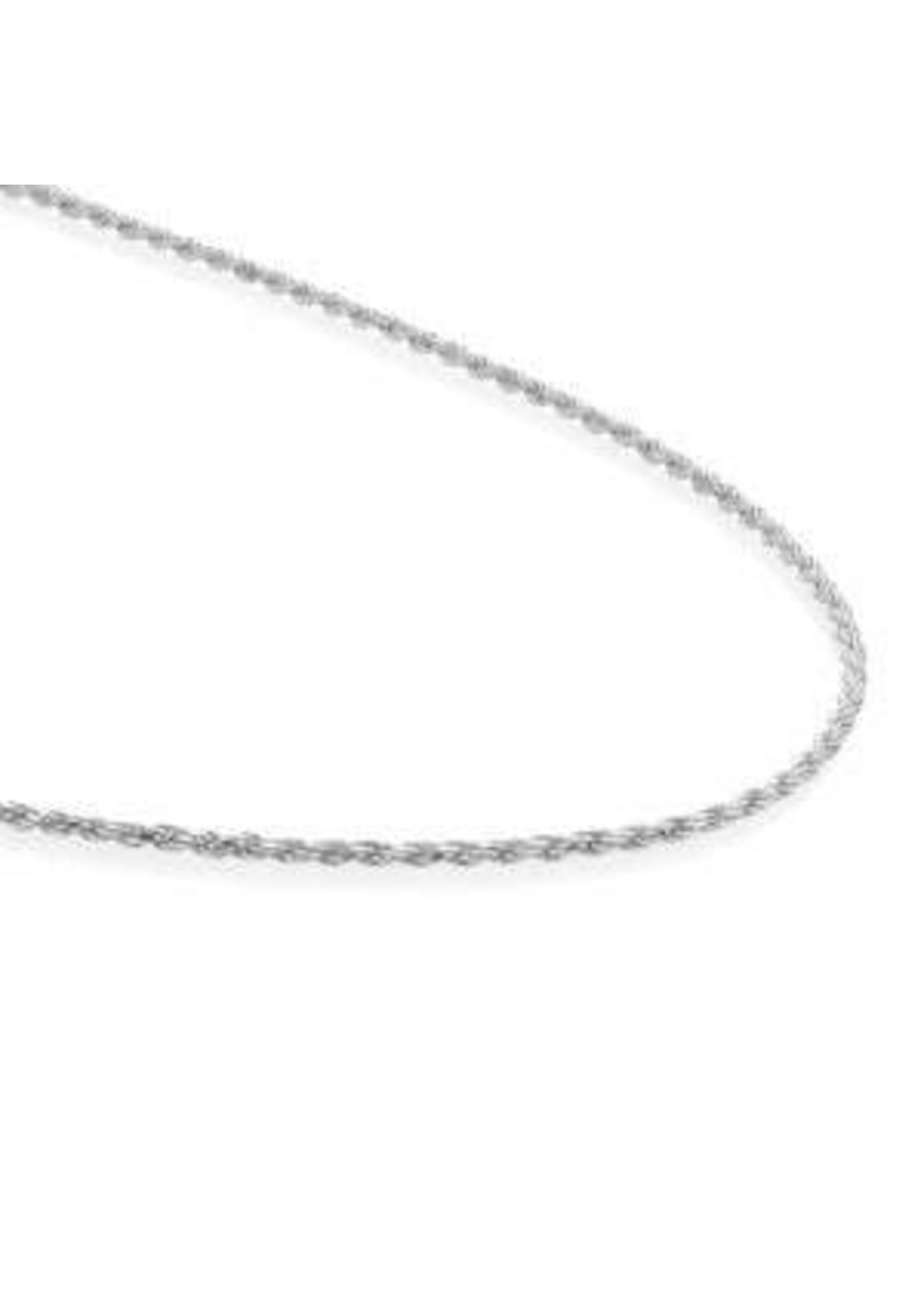 Sparkling Jewels Sparkling Jewels - Rope Ketting Zilverkleurig 80 cm - SN-RPS-080