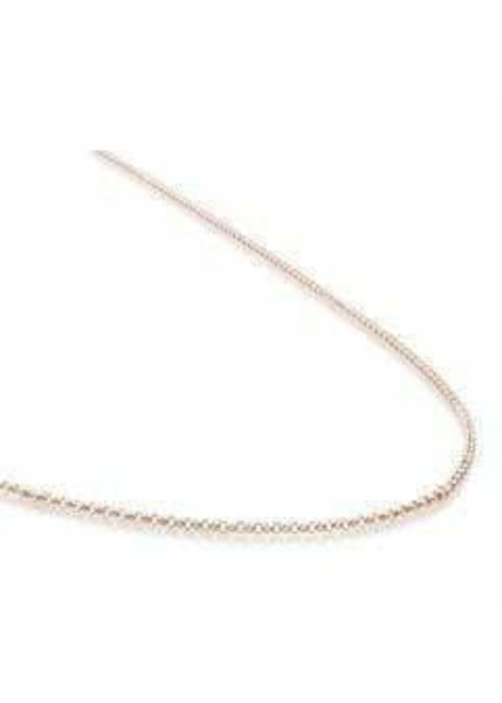 Sparkling Jewels Sparkling Jewels - Rope Ketting Zilverkleurig 90 cm - SN-RPS-090