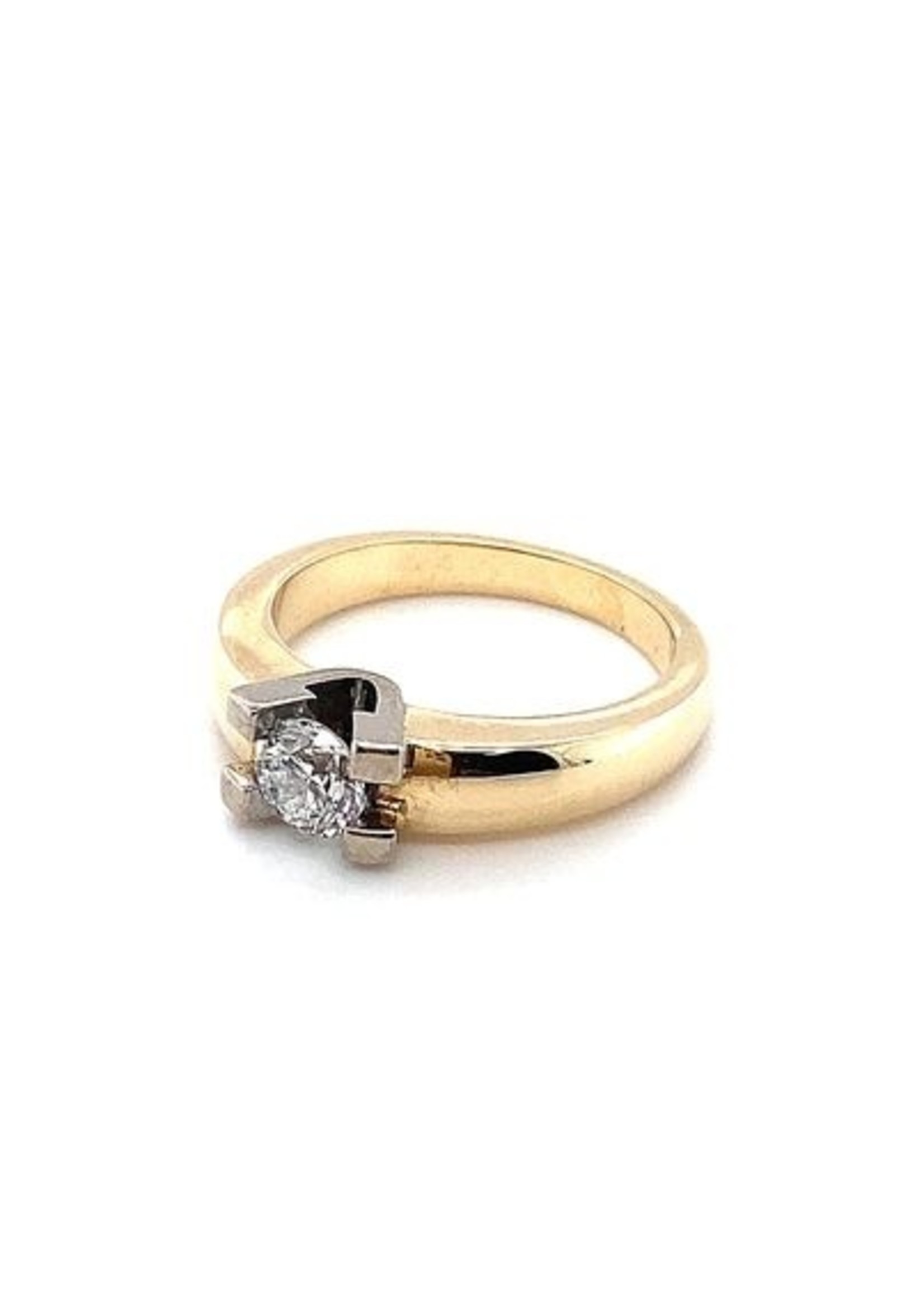 Vintage & Occasion Occasion Diamonde ring met 0.60ct diamant