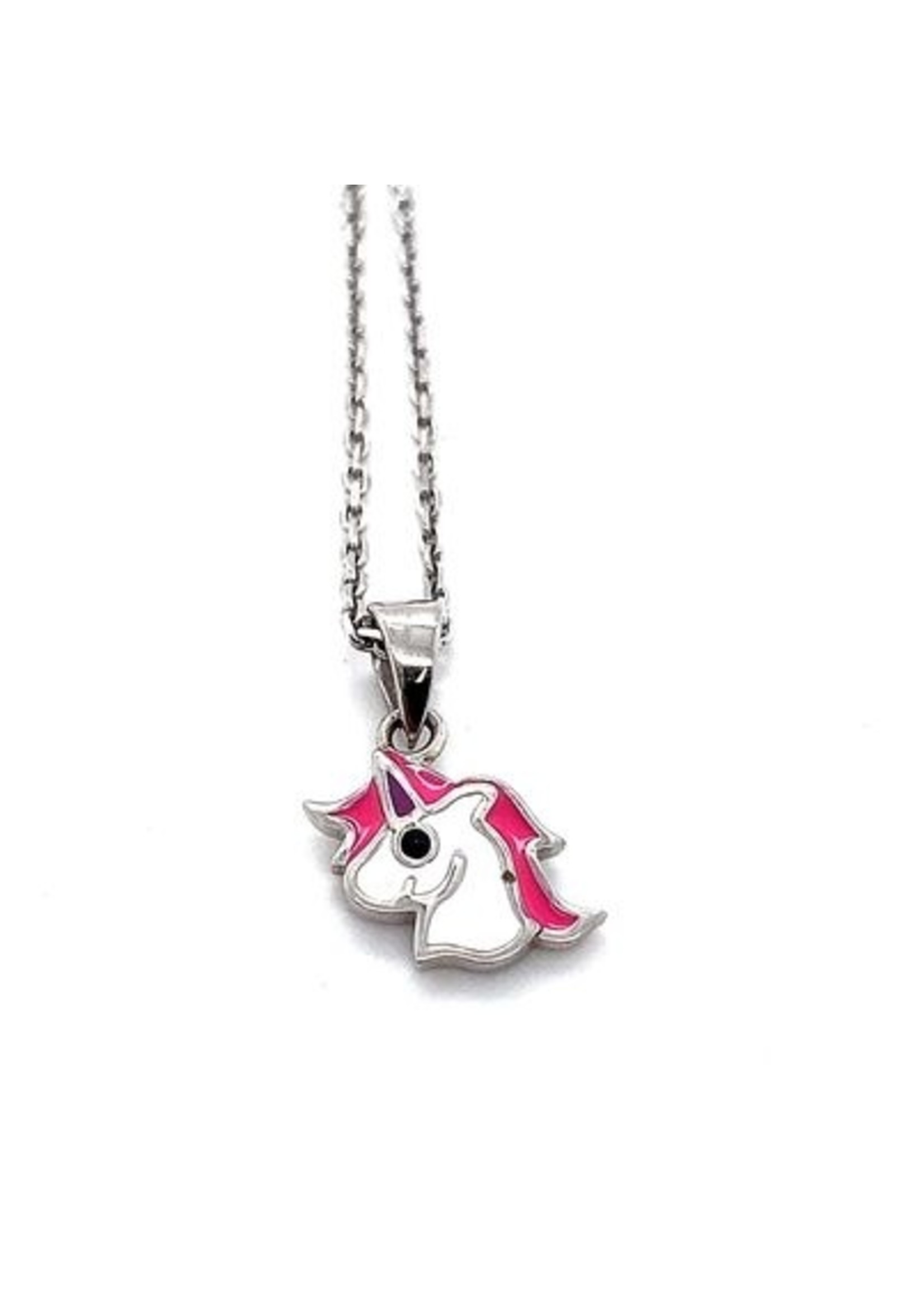 Lilly kindersieraden Zilveren collier eenhoorn 1,1 mm 36 + 4 cm