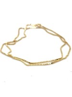 Vintage & Occasion Occasion gouden venetiaans collier 38cm 1mm