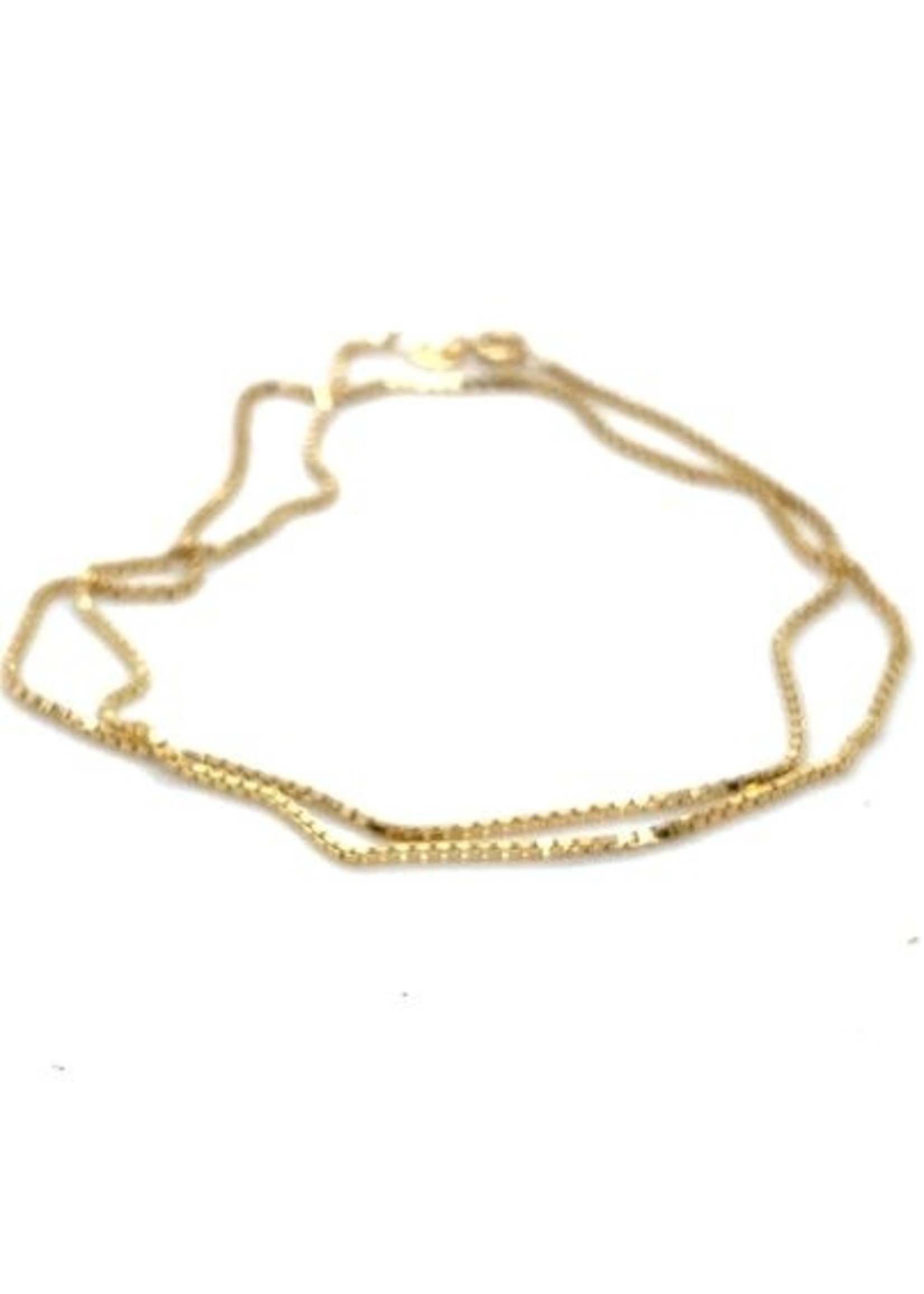 Vintage & Occasion Occasion gouden venetiaans collier 38cm 1mm