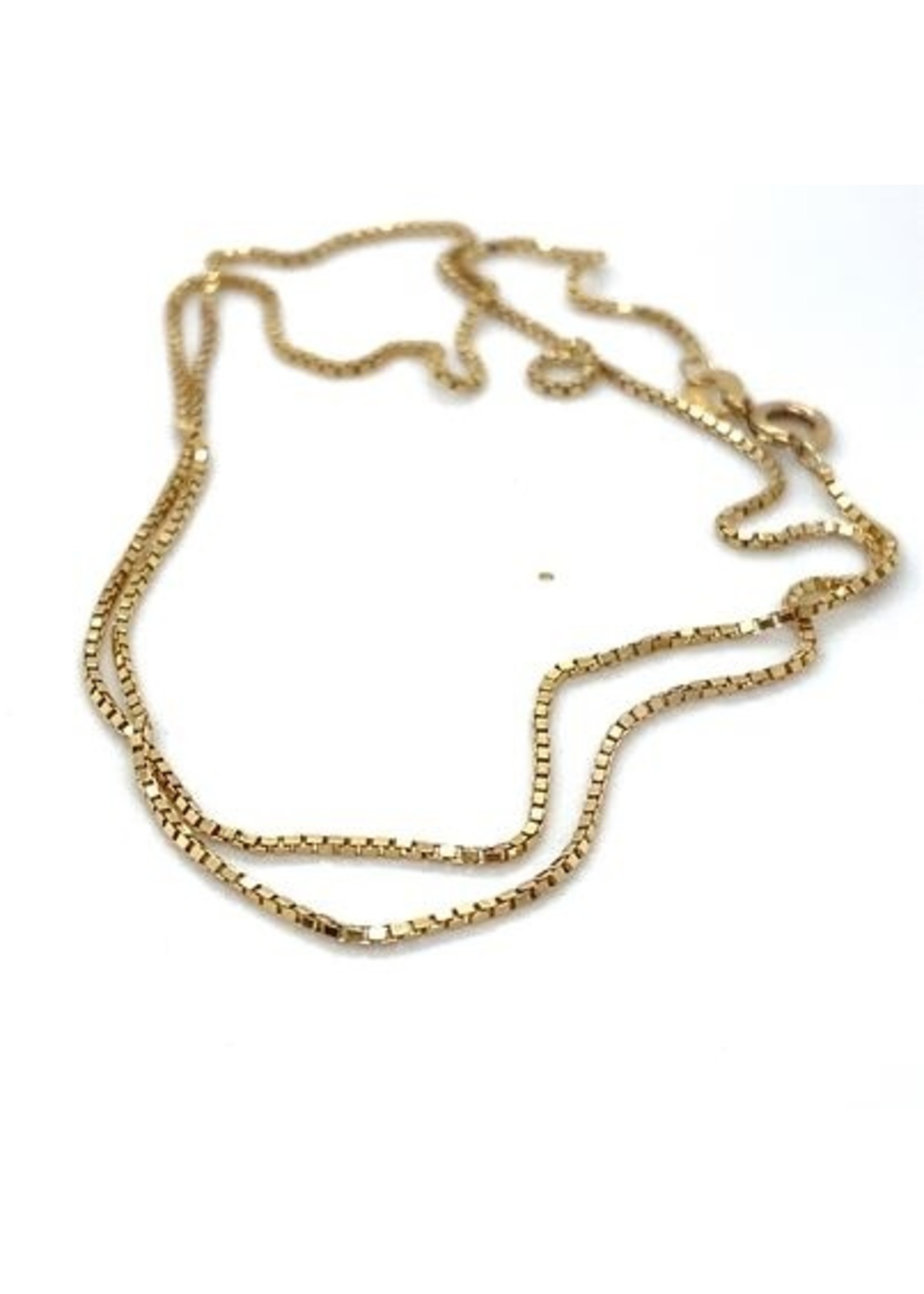 Vintage & Occasion Occasion gouden venetiaans collier 45cm 1.5mm