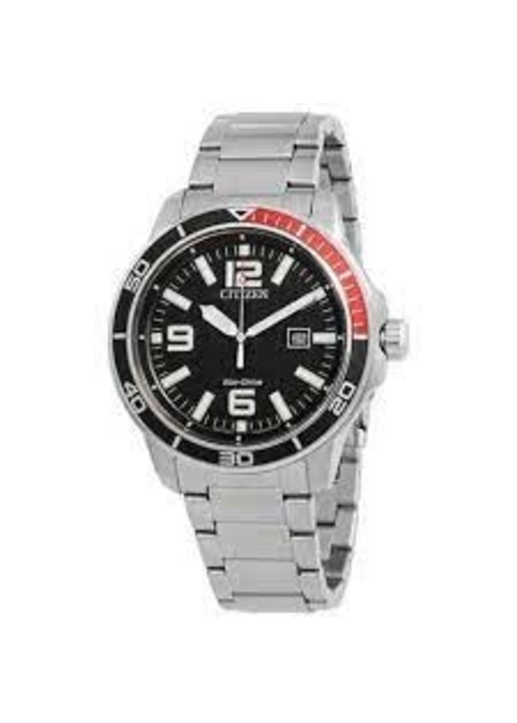 Citizen Citizen Eco-Drive Black Dial Stainless Steel Men's Watch AW1520-51E