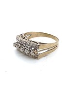 Vintage & Occasion Occasion 14k ring Art-Deco met briljant - maat 19