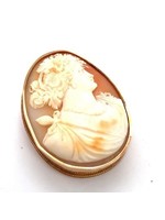 Vintage & Occasion Occasion  14 k gouden grote broche camee Vintage & Occasion Occasion  14 k gouden grote broche camee