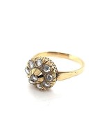 Vintage & Occasion Occasion gouden ring bezet met 9 roosdiamanten