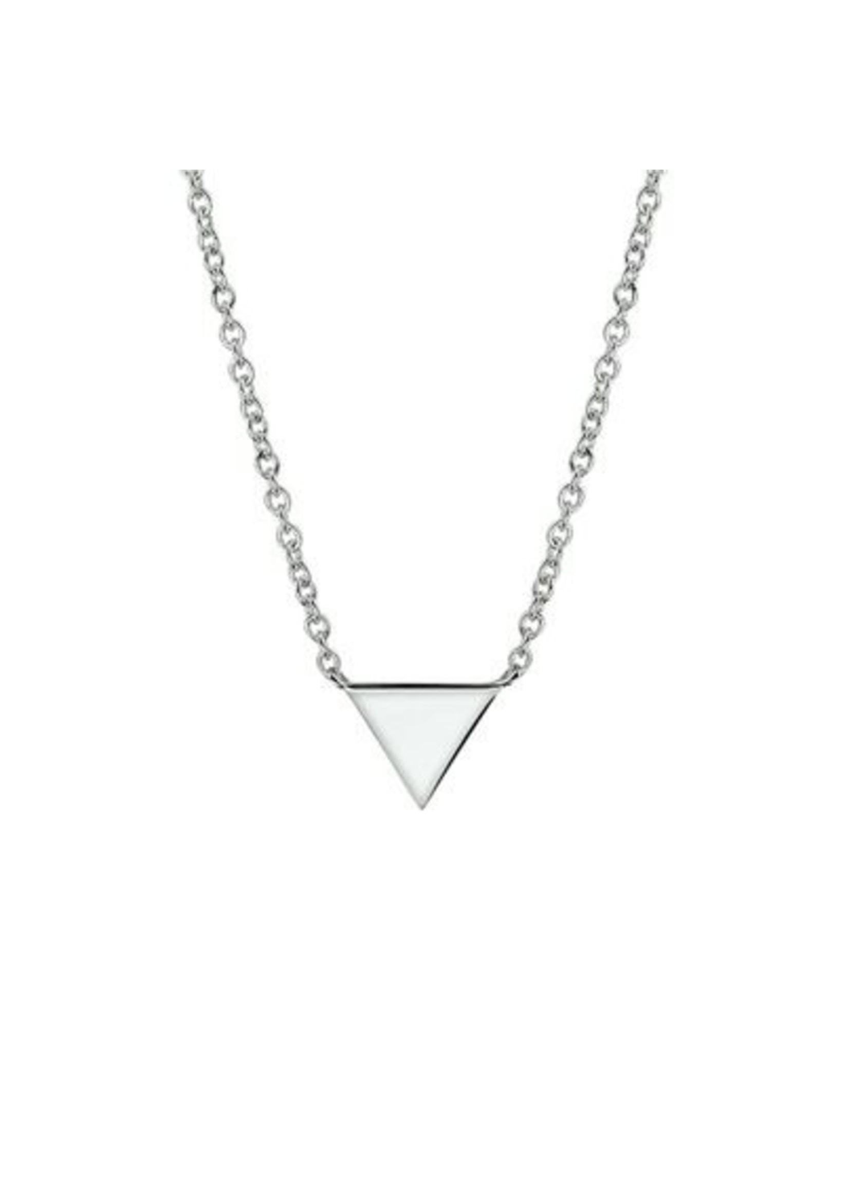 Cataleya jewels Zilveren collier met driehoek 1.3mm