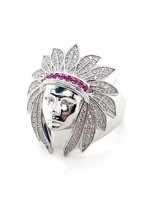 Cataleya jewels Zilveren ring indiaan zirkonia