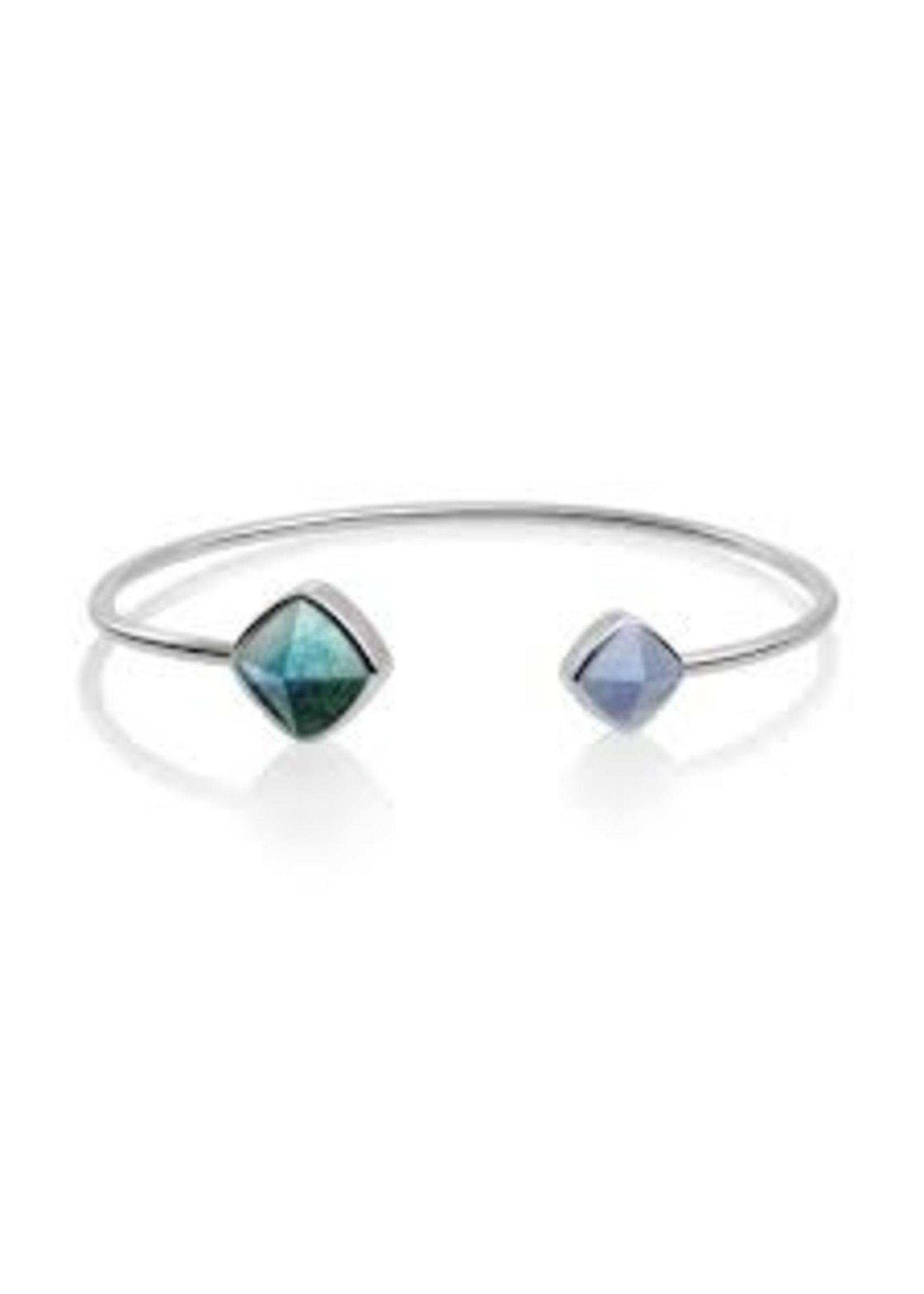 Sparkling Jewels Zilveren armband.  Labradorite & Blue Aventurine