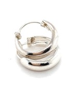 Cataleya jewels Zilveren creolen met halfrond profiel 14mm