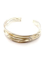 Vintage & Occasion Occasion zilveren gevouwen bangle in nieuwstaat