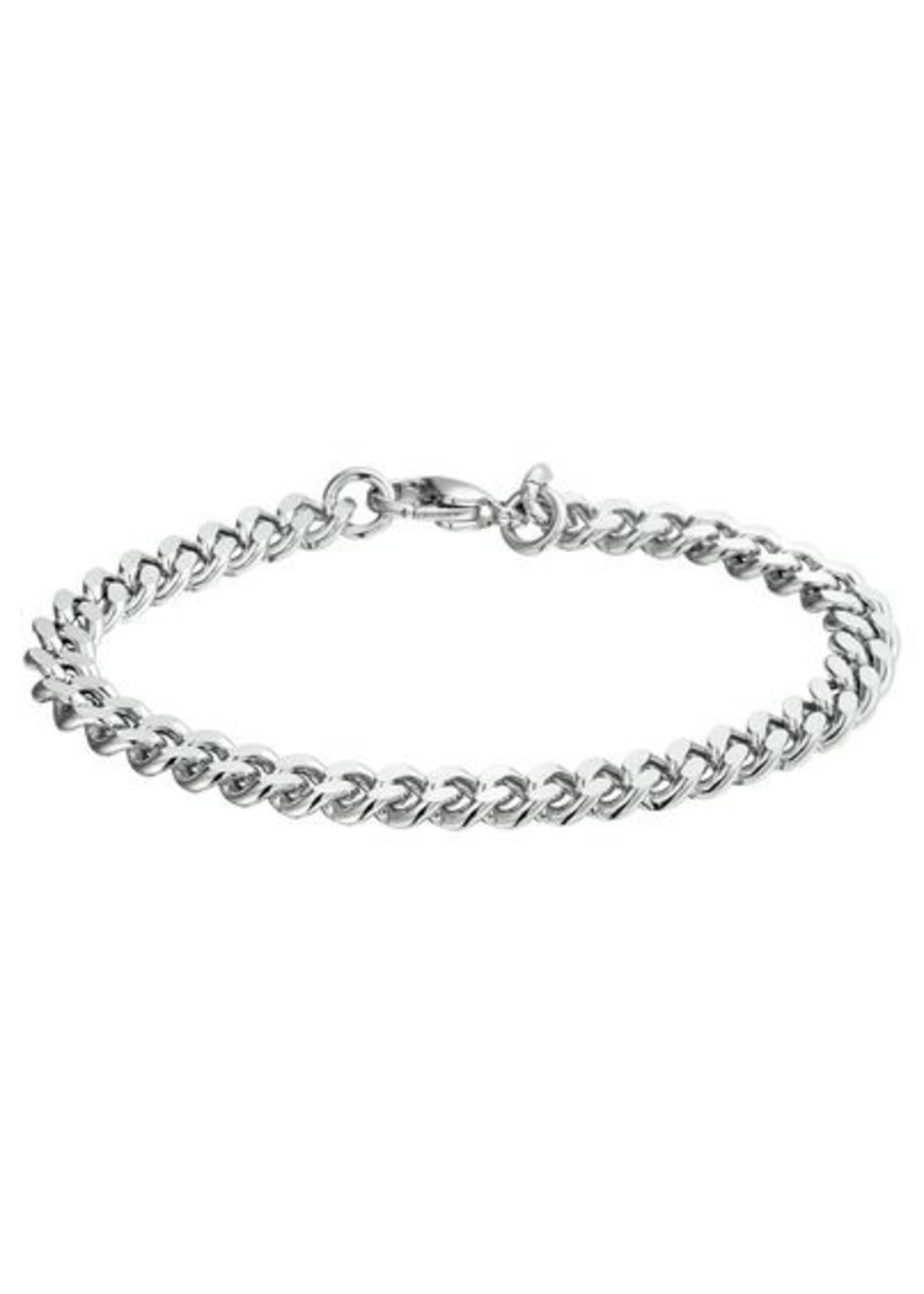 Cataleya jewels Stalen armband geslepen gourmette 6,2mm 19cm