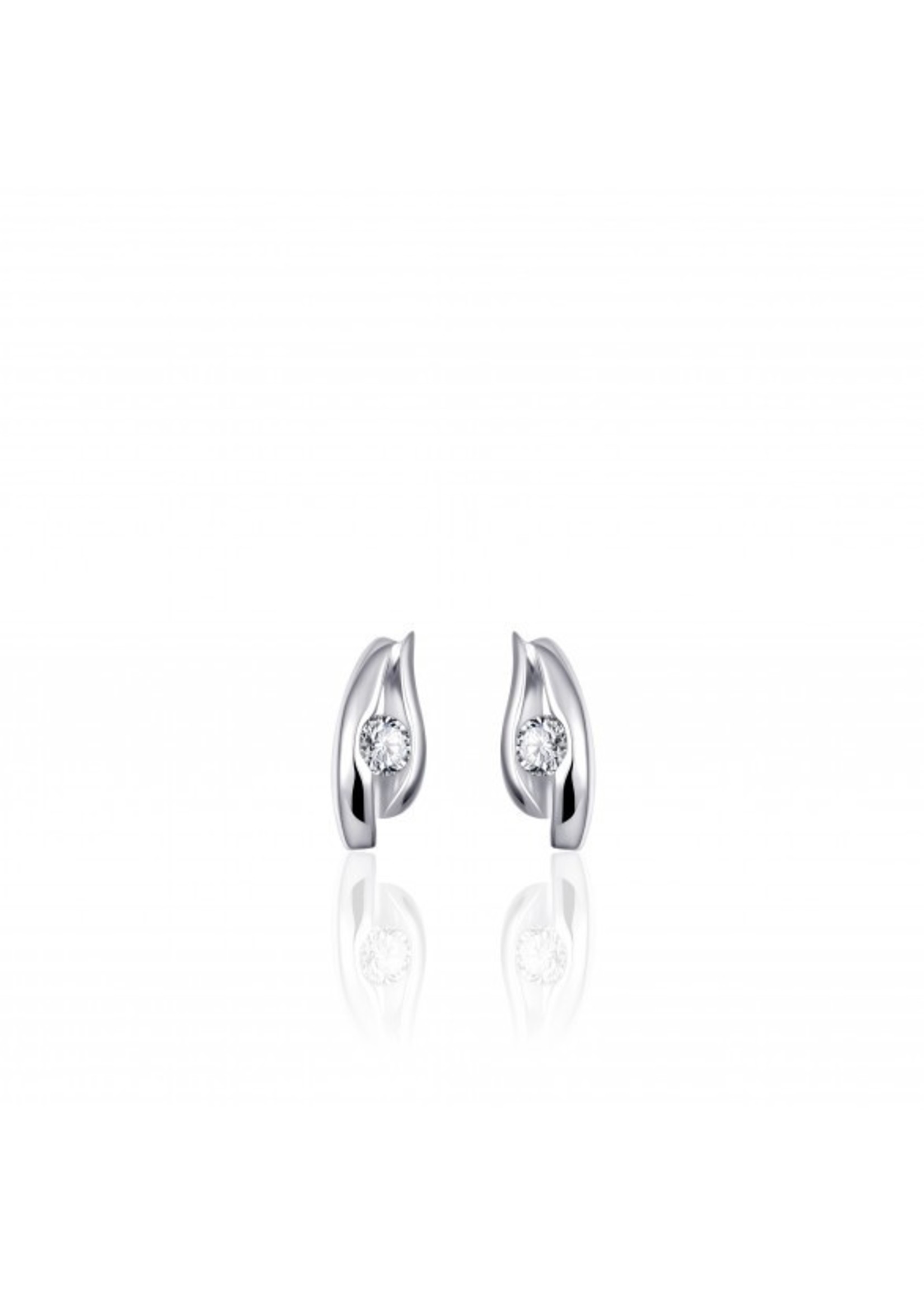 Cataleya jewels Zilveren oorknoppen met zirkonia E037