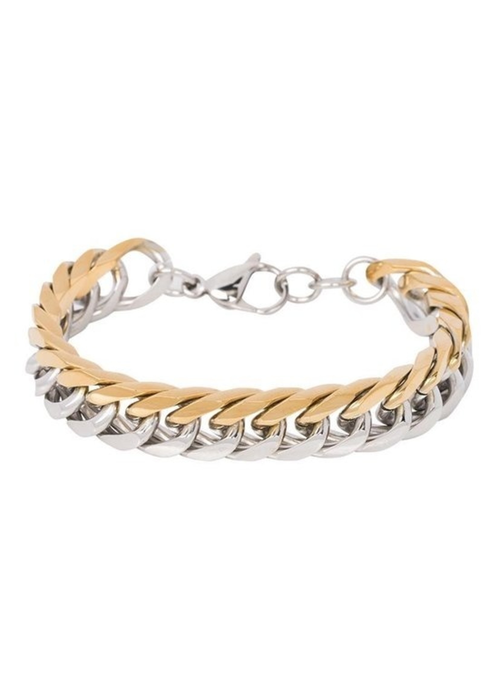 Ixxxi Ixxxi steel schakel armband Edelstaal Gold