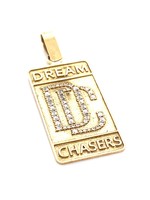 Vintage & Occasion Dreamchasers hanger geelgoud met zirkonia