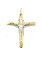 Vintage & Occasion Occasion gouden hanger kruis met Christus