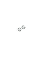 Cataleya jewels Zilveren oorknoppen zirkonia 4mm