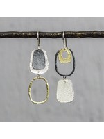Jeh Jewels Oorhanger verschillend zilver oxy + zilver verguld