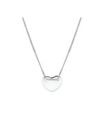 Cataleya jewels Zilveren collier hart 1,0 mm 40 + 5 cm