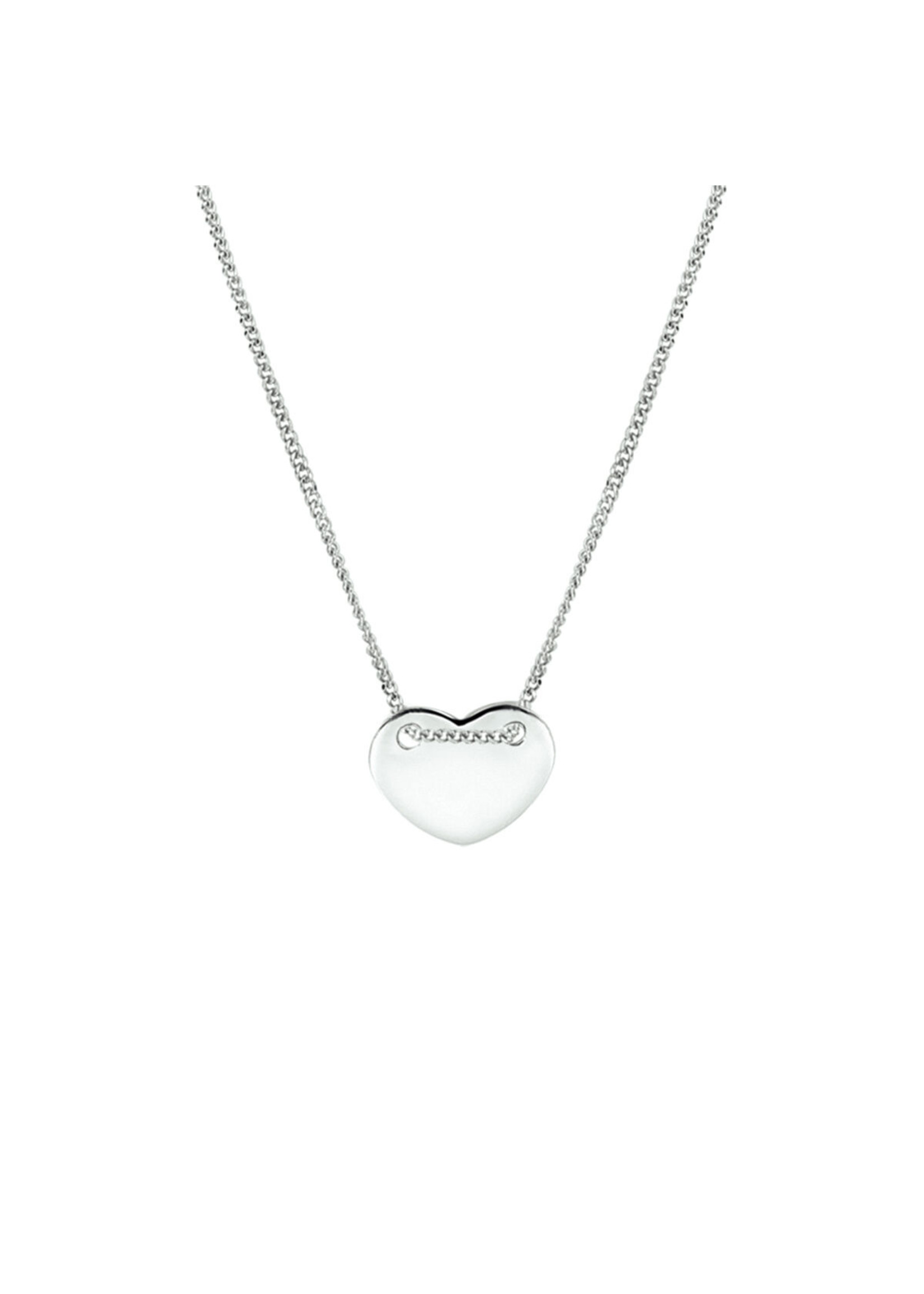 Cataleya jewels Zilveren collier hart 1,0 mm 40 + 5 cm