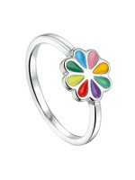 Cataleya jewels Zilveren ring bloem multicolor