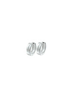 Cataleya jewels Zilveren klapoorringen vlak poli/mat 3.5x11.5mm