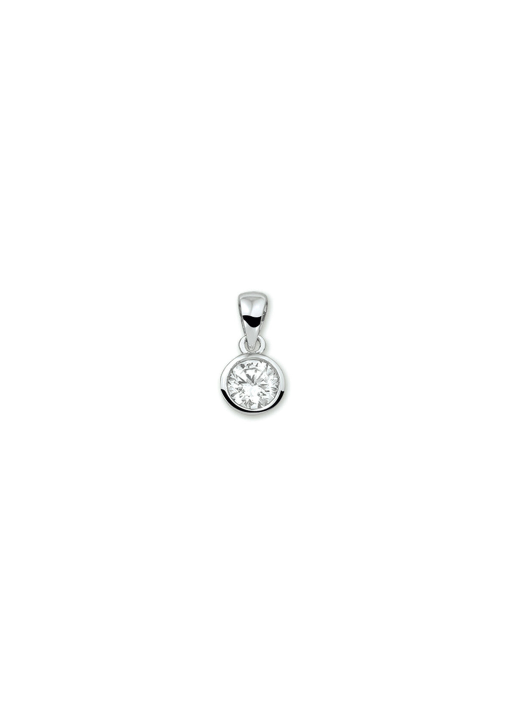 Cataleya jewels Zilveren hanger zirkonia 7.7mm