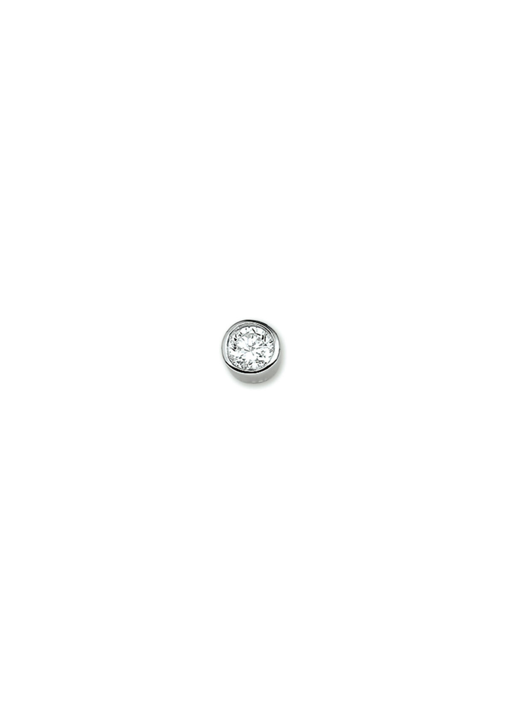 Cataleya jewels Zilveren hanger zirkonia 7.5mm