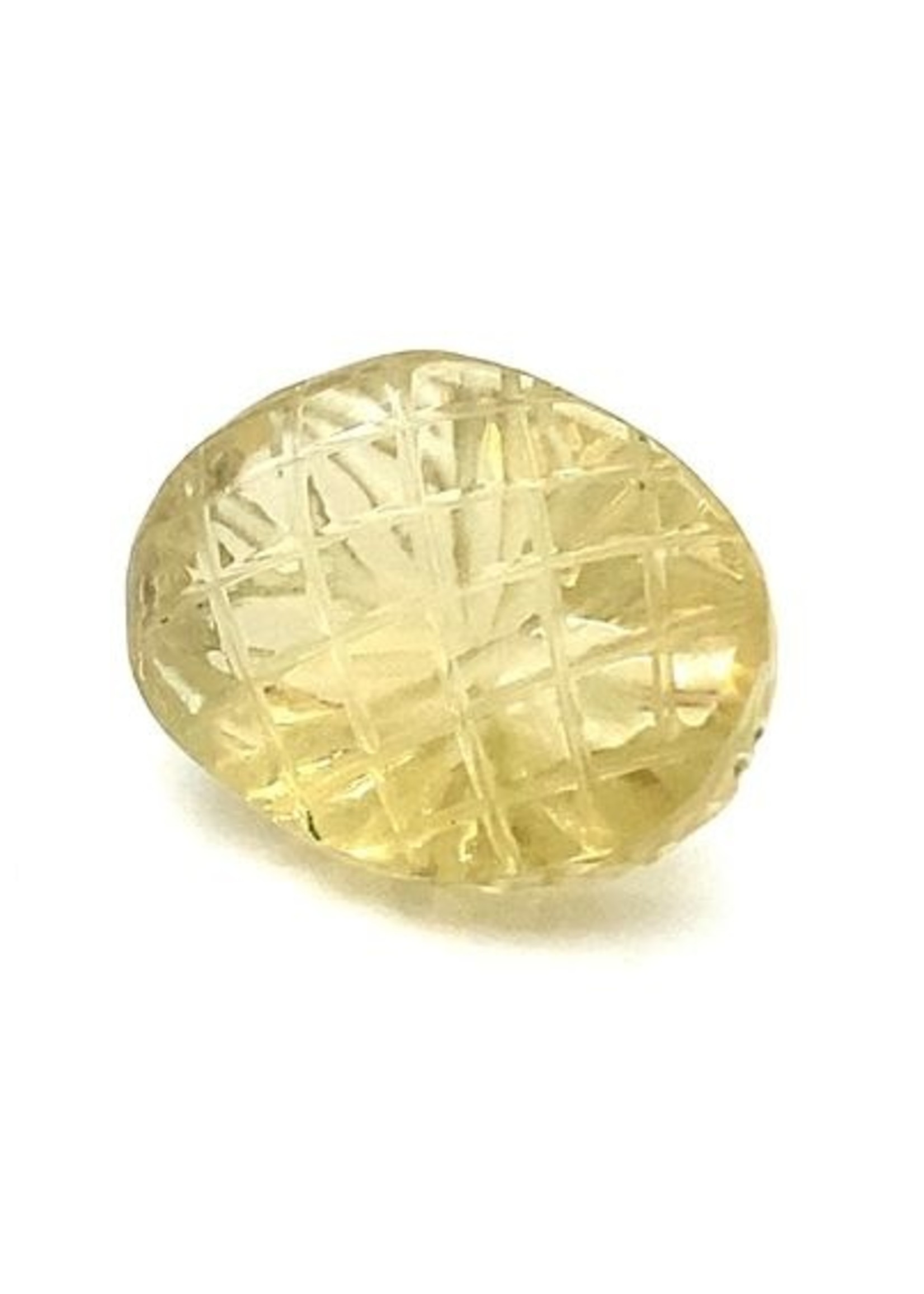 Vintage & Occasion Lemon Quartz - oval fantasy cut - 21.25ct