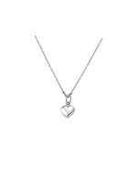 Cataleya jewels Zilveren collier hart 1,3 mm 41 + 4 cm