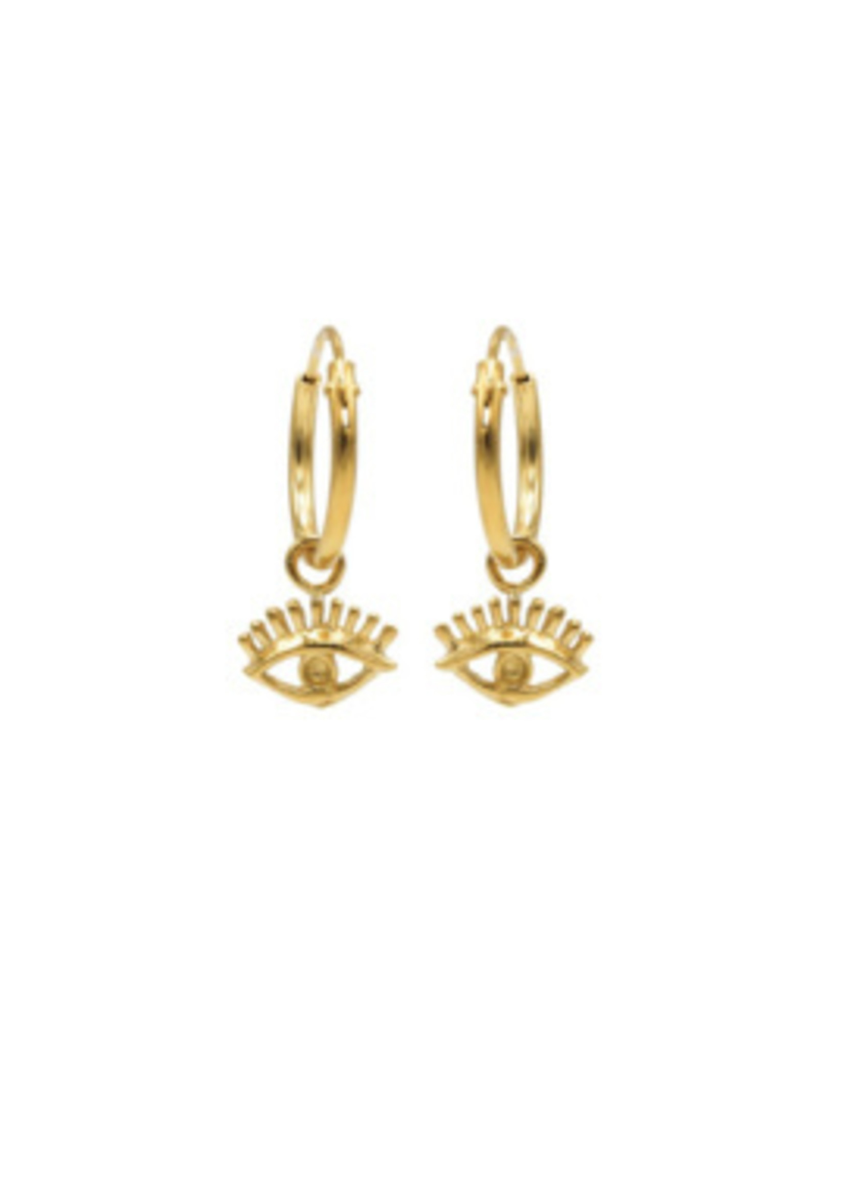 Karma Karma - Karma Oorringen Hoops Eye - Gold Color