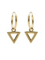 Karma Karma - Karma Hoops Symbols Open Triangle Goudkleurig