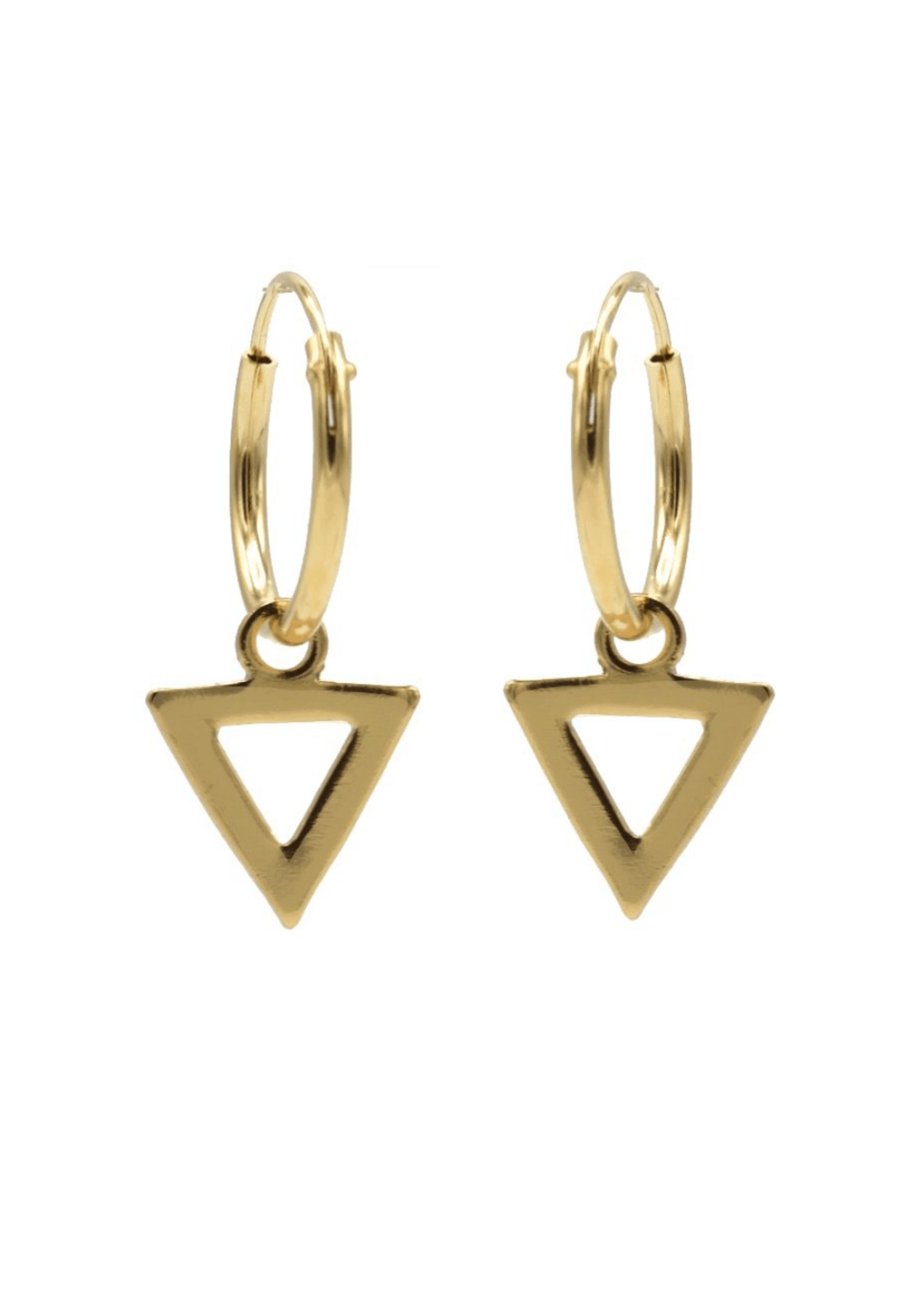 Karma Karma - Karma Hoops Symbols Open Triangle Goudkleurig