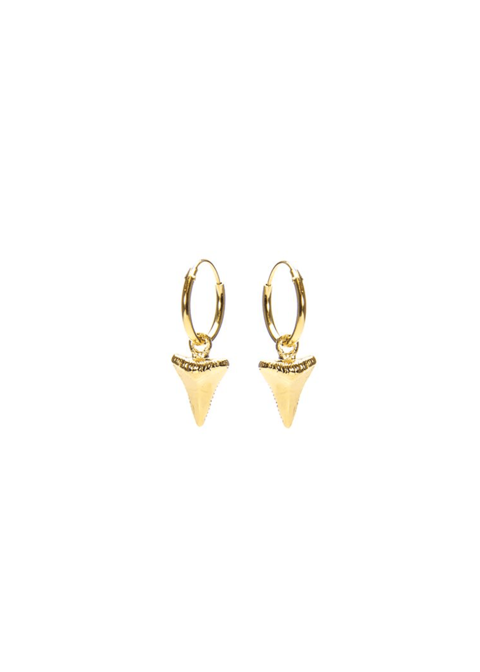 Karma Karma - Karma Hoops Symbols Shark Tooth Goudkleurig