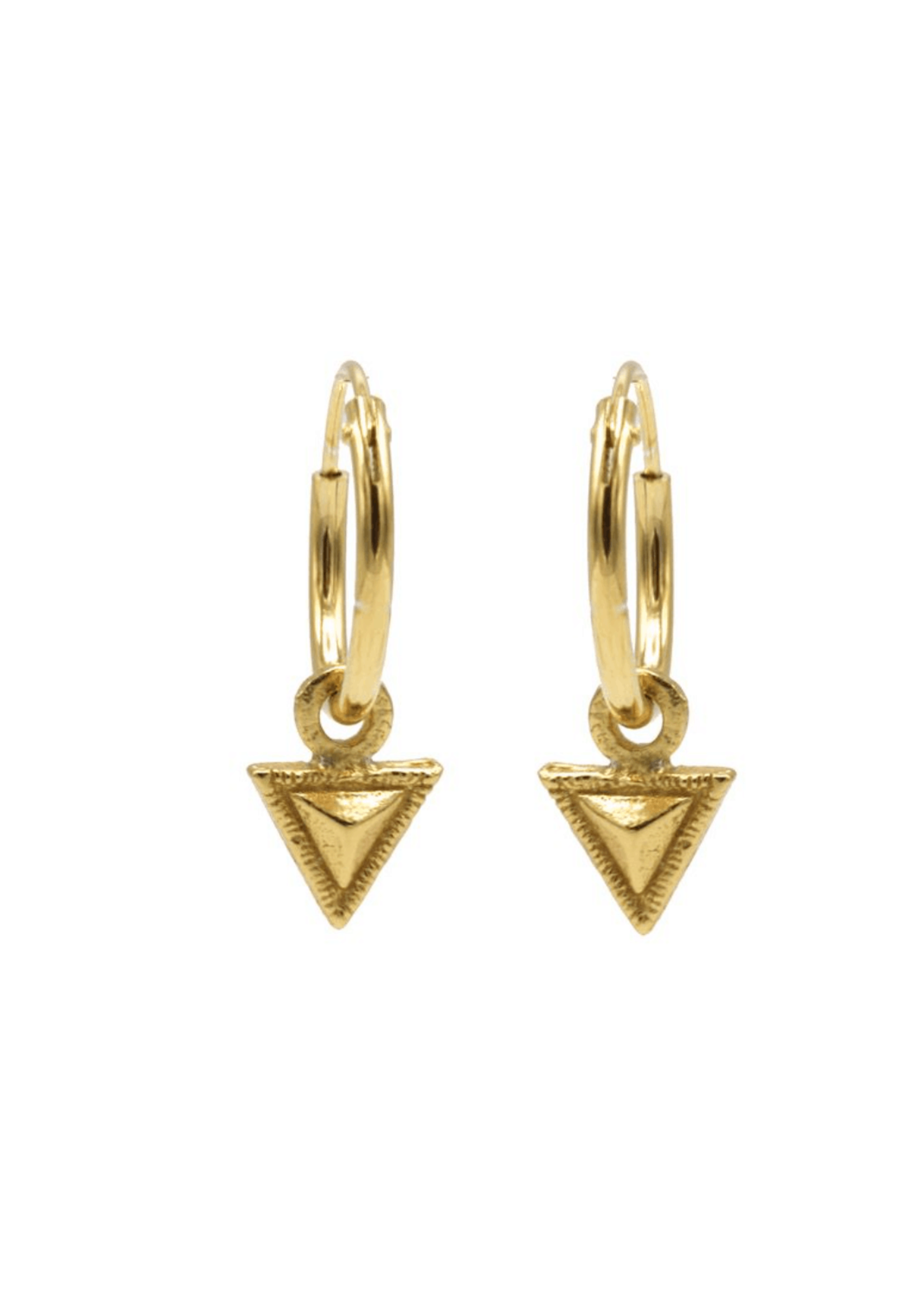 Karma Karma - Karma Hoops Symbols Tiny Triangle Goudkleurig