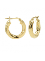 Karma Karma - Karma Plain Loose Twister Hoops SMALL Goudkleurig