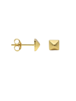 Karma Karma - Symbol Square Stud - Gold Color